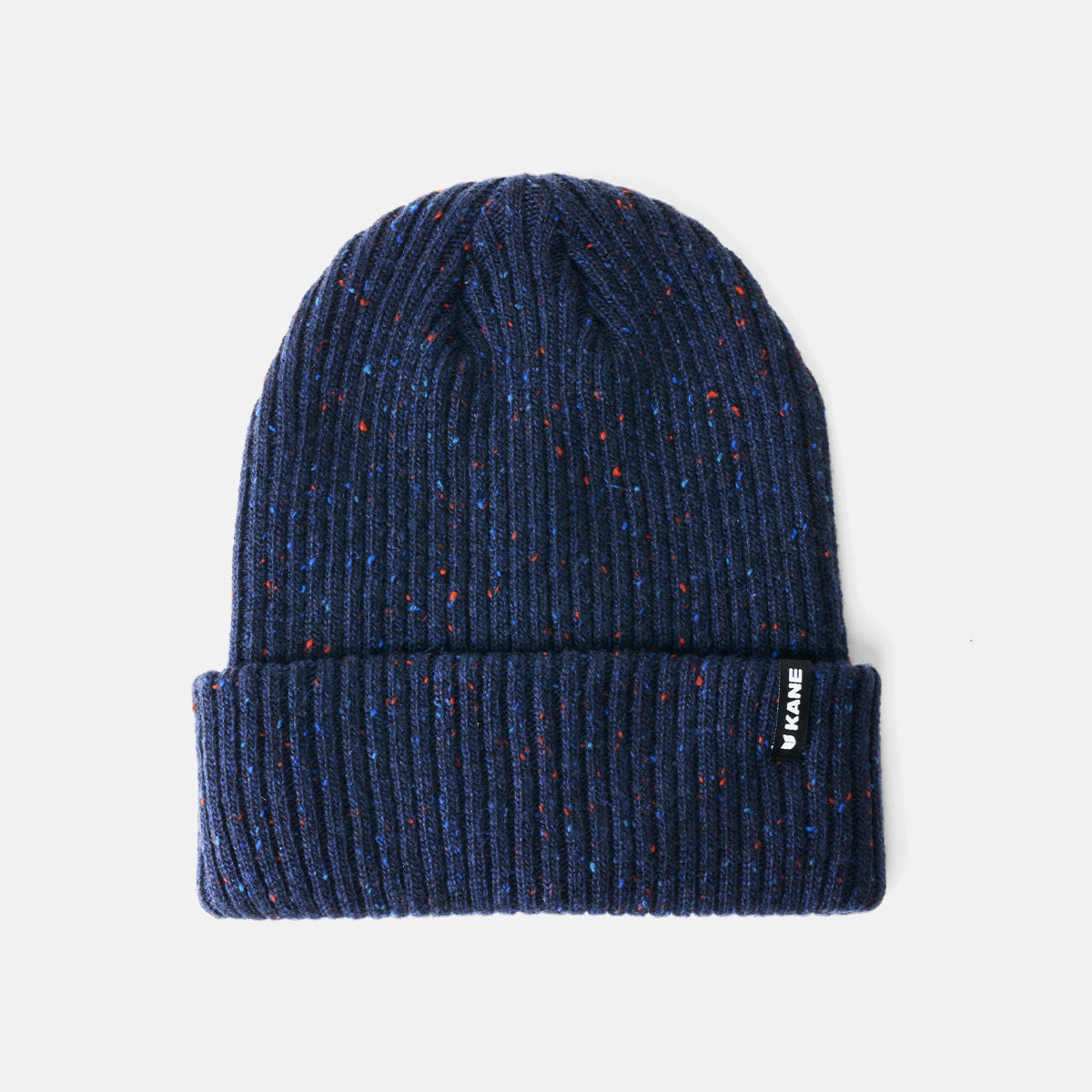KANE Rib Cuffed Beanie - Speckled Navy