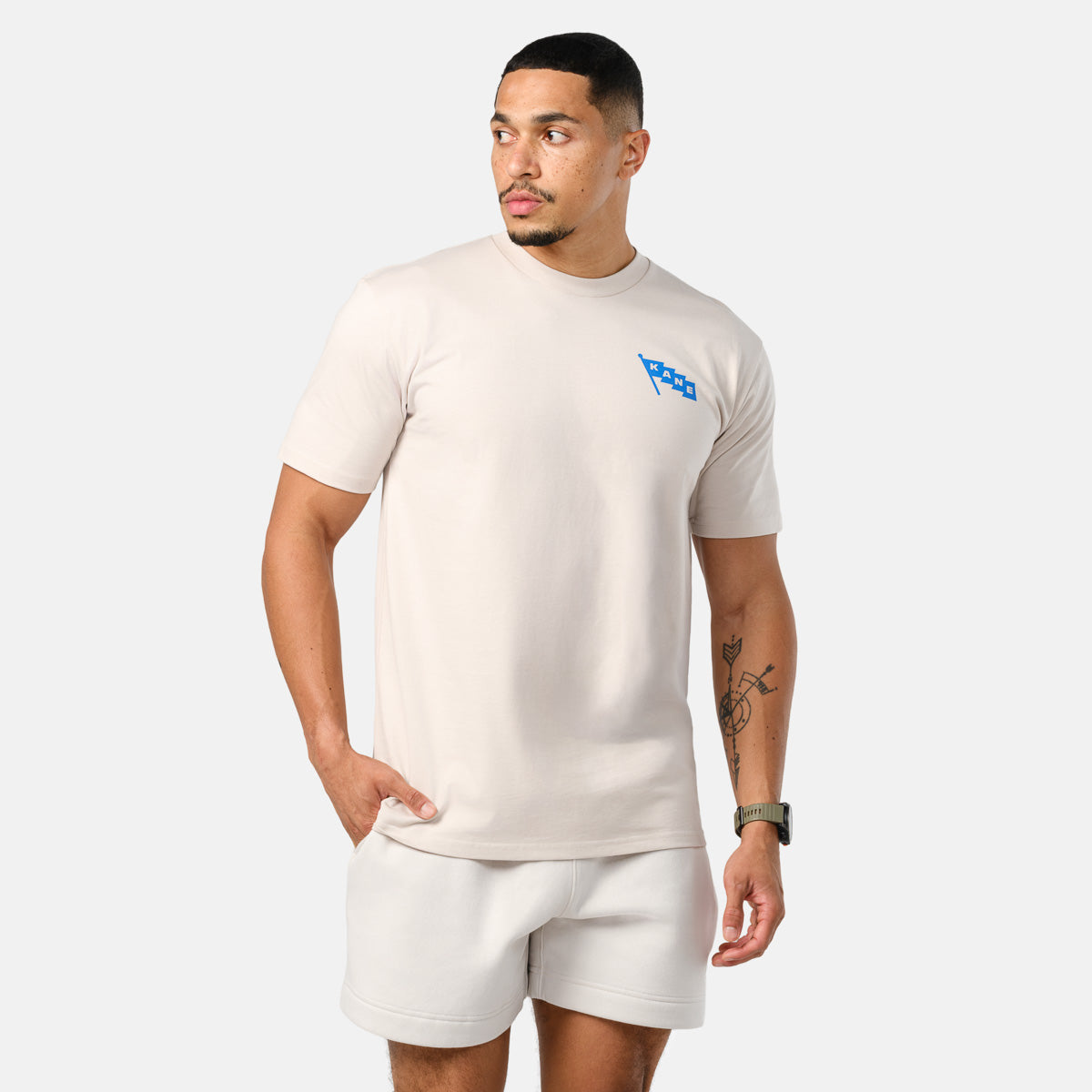 Men's Globe Tee - Bone