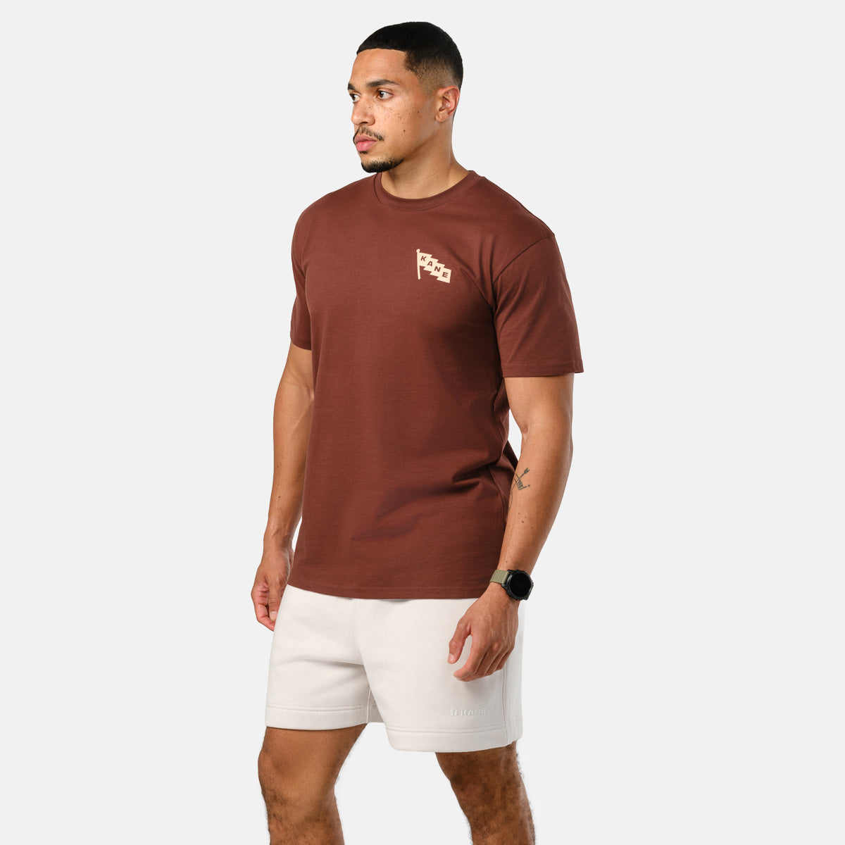 Men's Globe Tee - Chestnut
