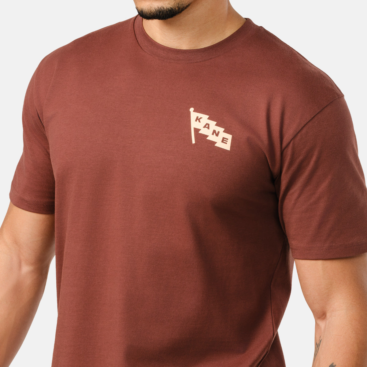 Men's Globe Tee - Chestnut