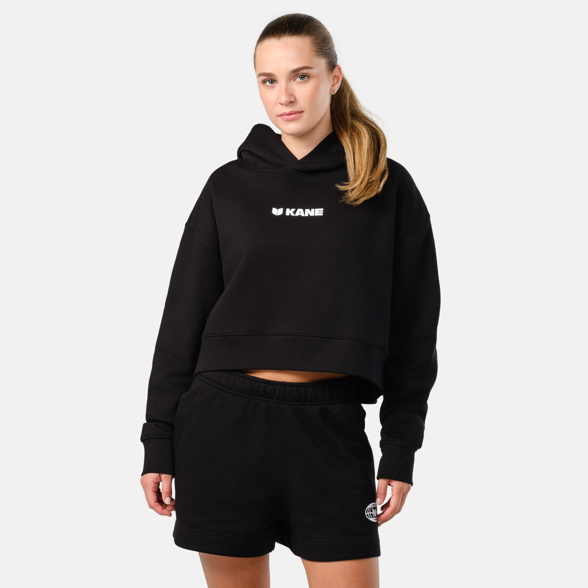 Women's CBB Crop Hoodie - Black