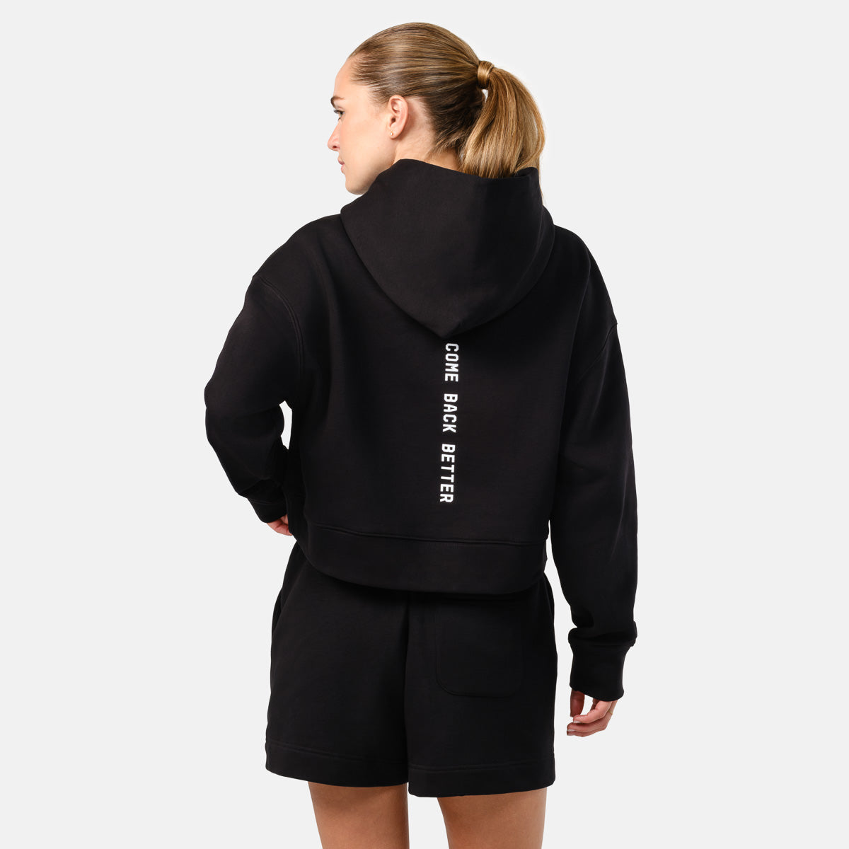 Women's CBB Crop Hoodie - Black