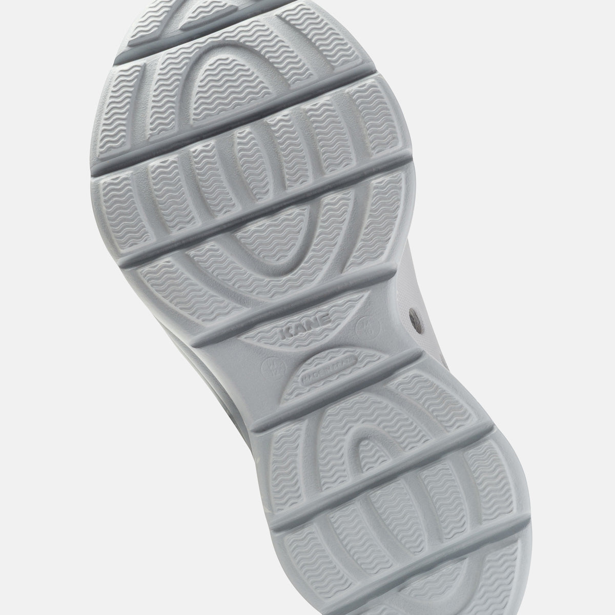 KANE Revive recovery shoe in stone color, bottom view