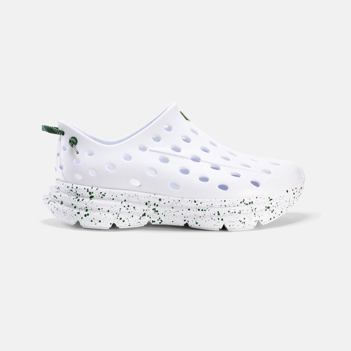 Revive Kids - All White / Green Speckle