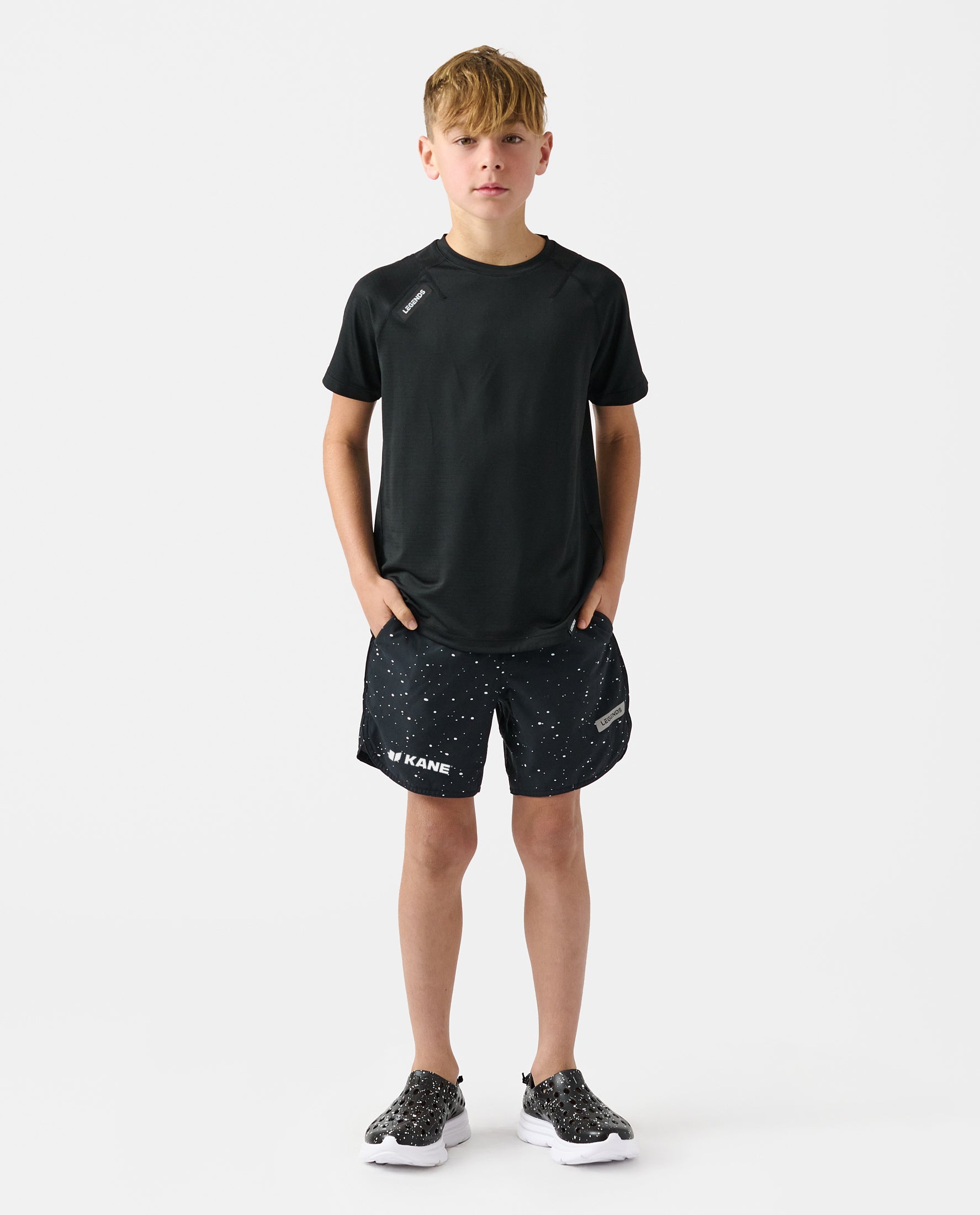 KANE x Little Legends Luka Short - Black Splatter
