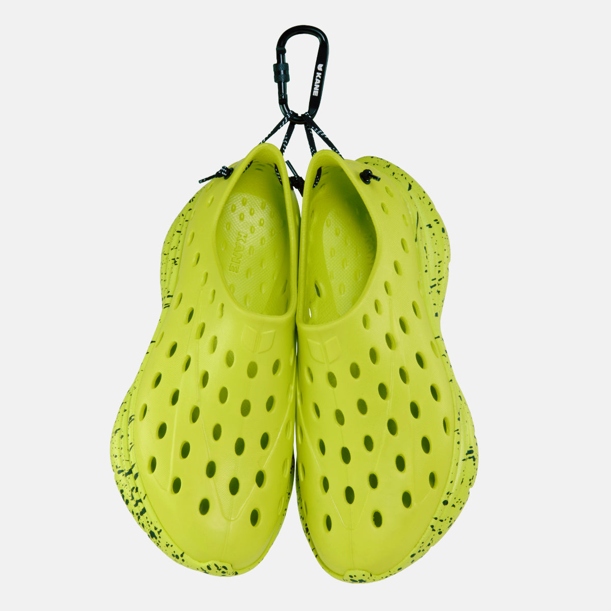 kaneshostoreです。① All Neon Yellow / Black Speckle – KANE Revive – Active Recovery Shoe