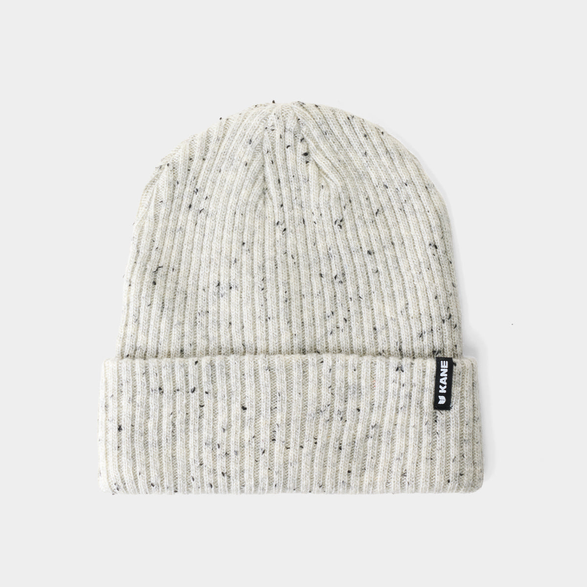 KANE Rib Cuffed Beanie - Speckled Ash