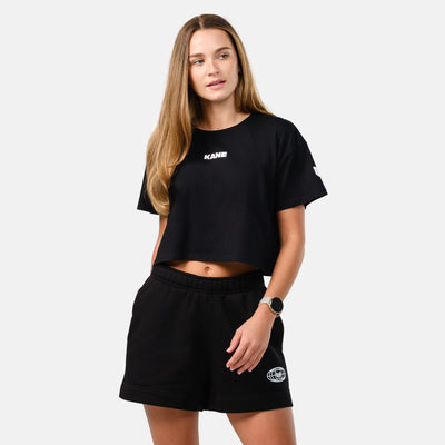Women's Come Back Better Crop Tee - Black