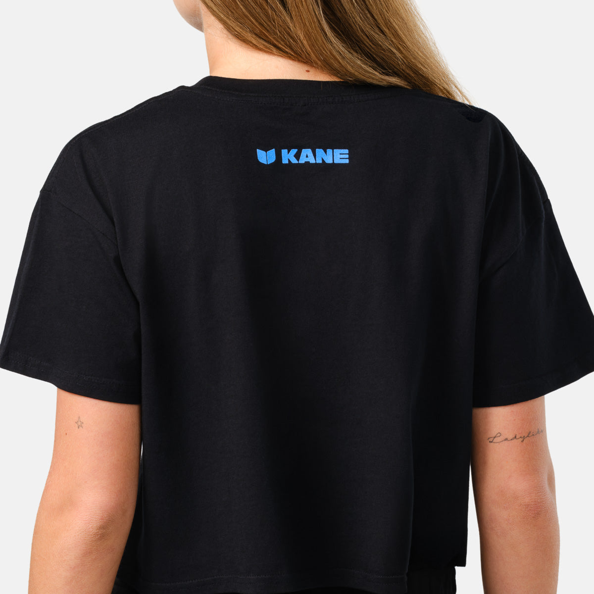 Women's Globe Crop Tee - Black