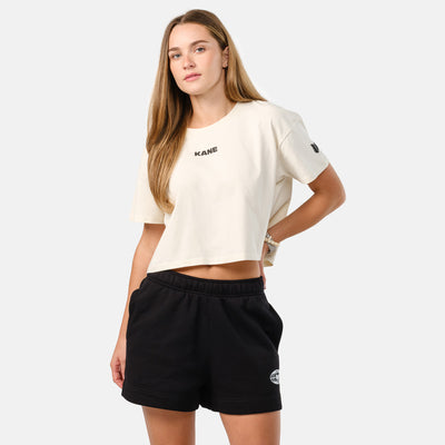 Women's Come Back Better Crop Tee - Ecru