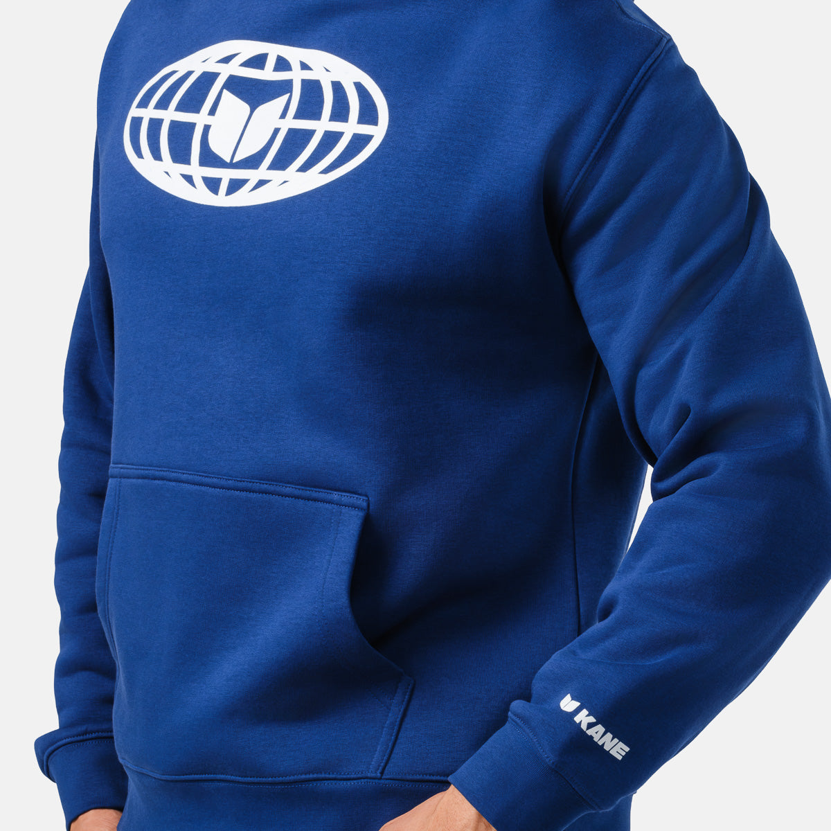 Men's Globe Hoodie - Cobalt