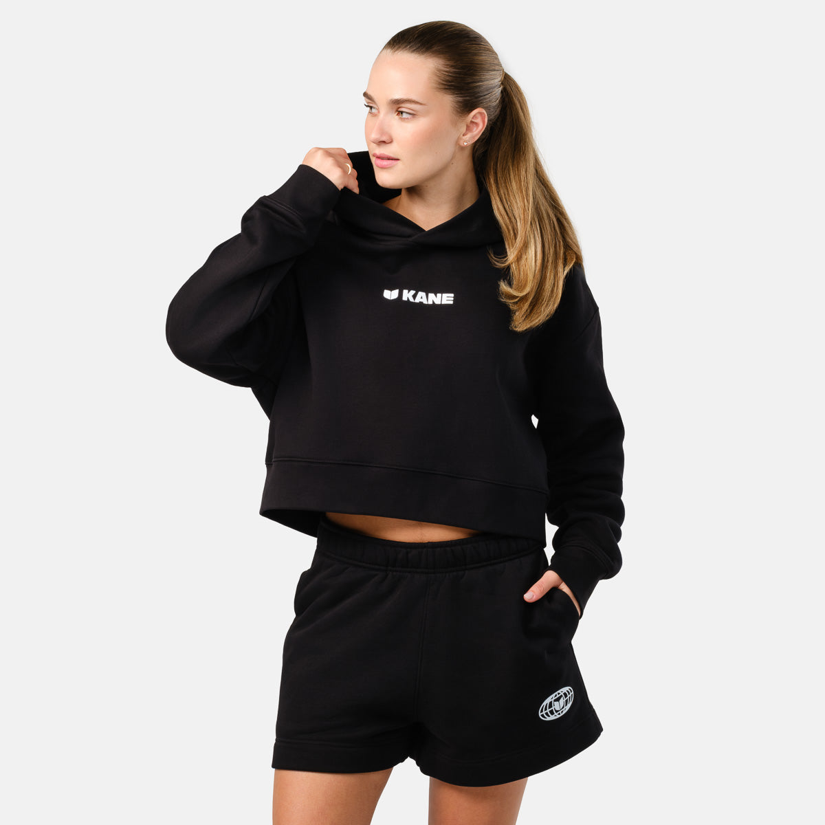 Women's CBB Crop Hoodie - Black