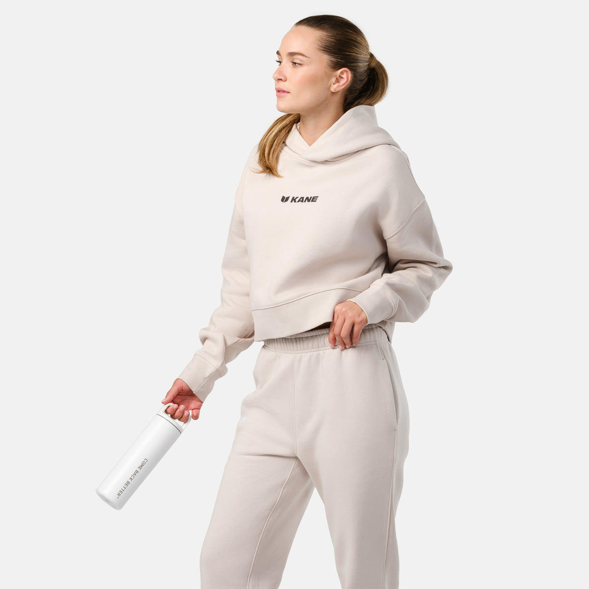 Women's CBB Crop Hoodie - Bone