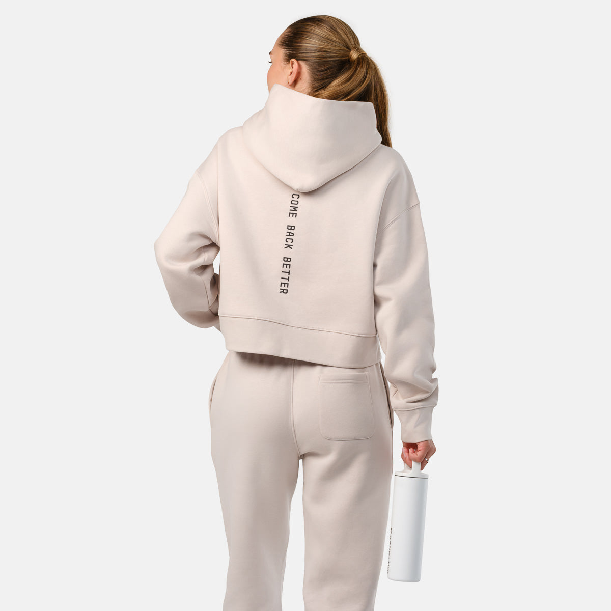 Women's CBB Crop Hoodie - Bone