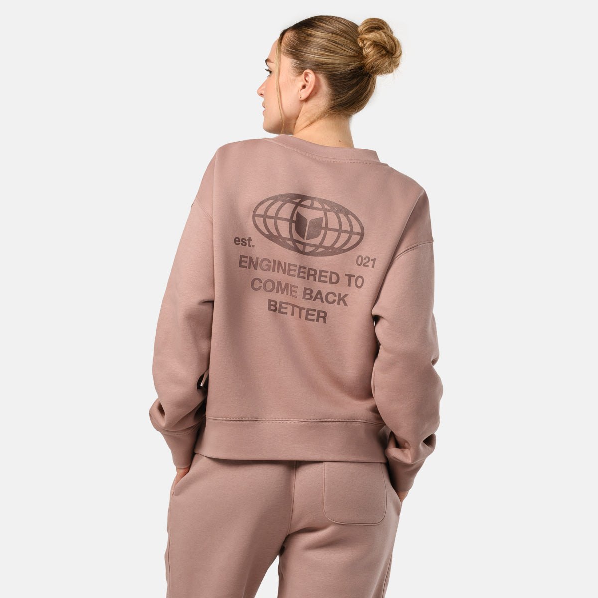 Women's Engineered Crew - Hazy Pink