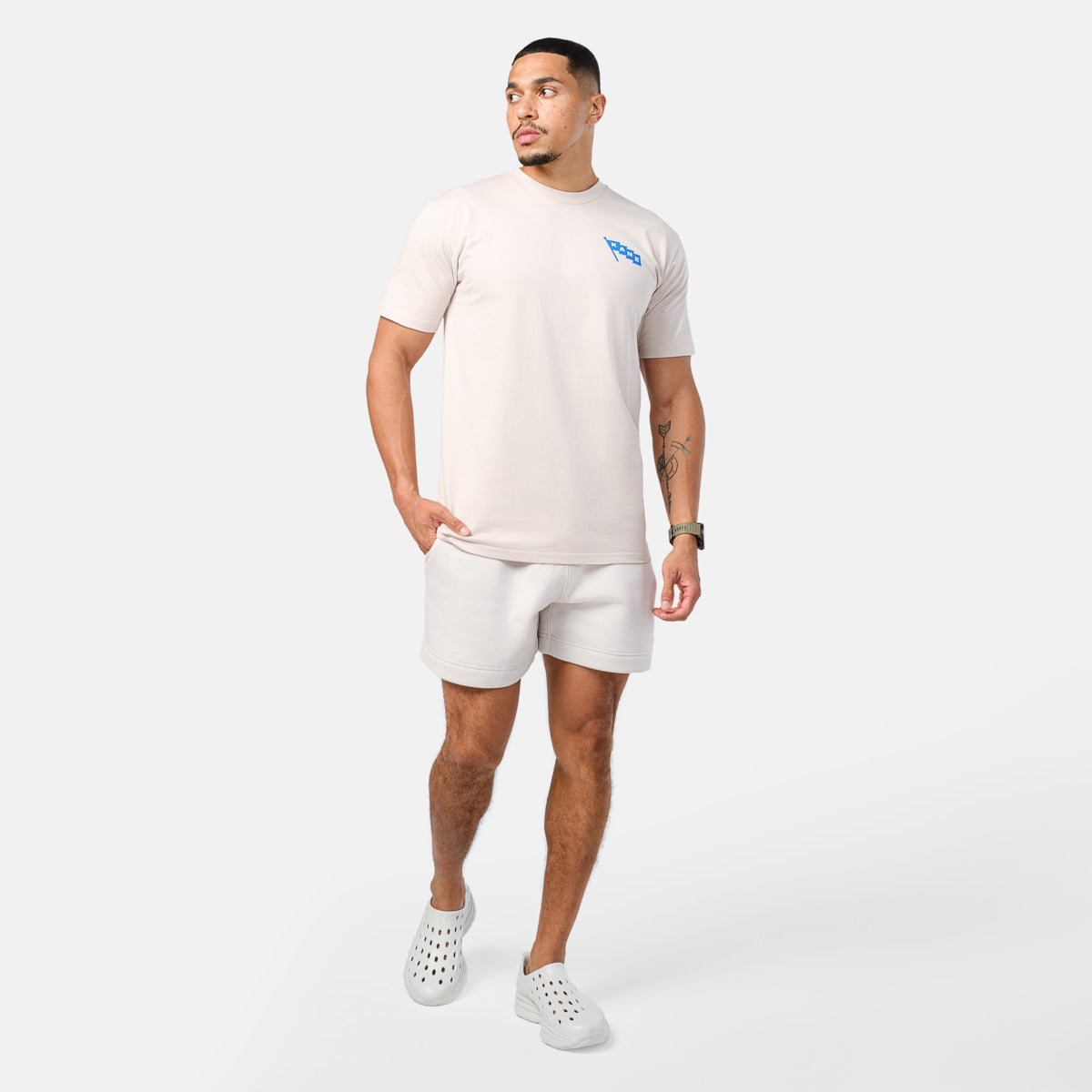Men's Globe Tee - Bone