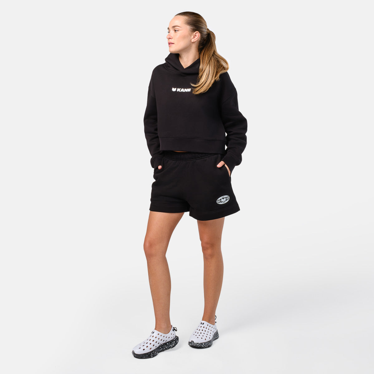 Women's CBB Crop Hoodie - Black