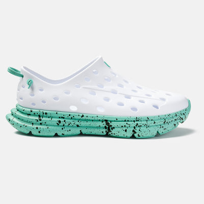 Revive - White / Electric Teal Speckle