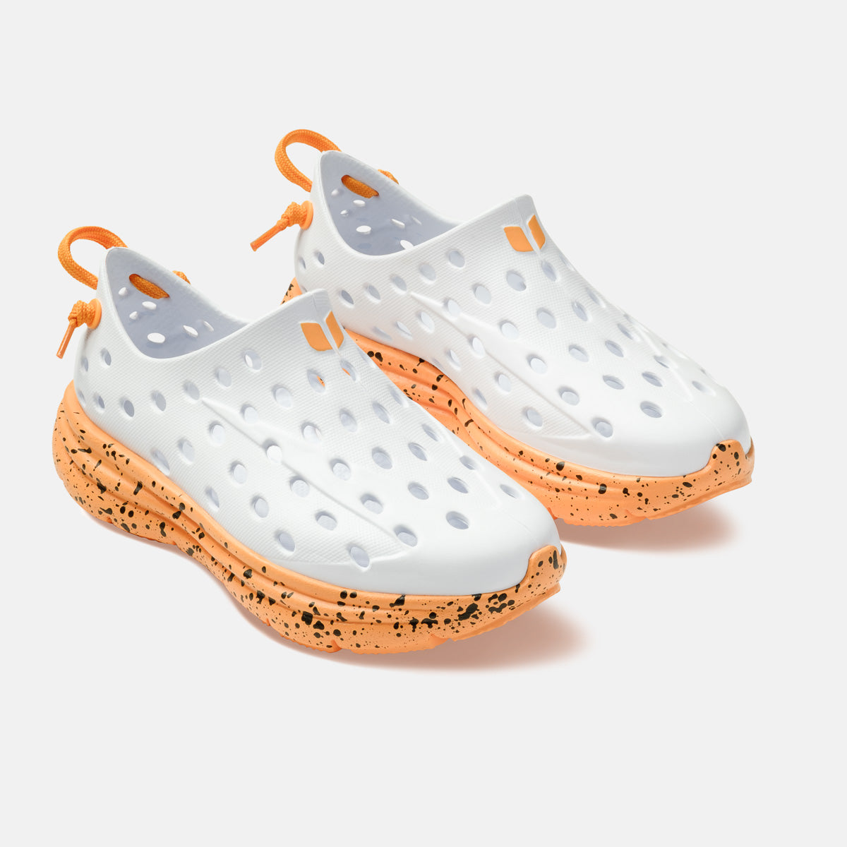 Revive Kids - White / Electric Orange Speckle