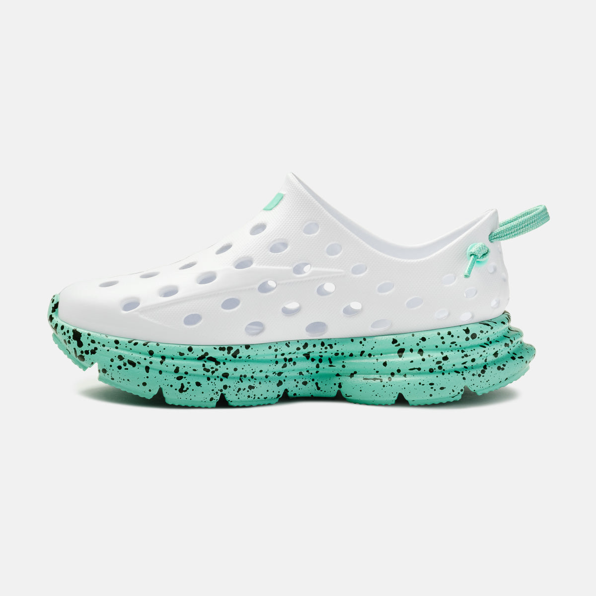 Revive Kids - White / Electric Teal Speckle