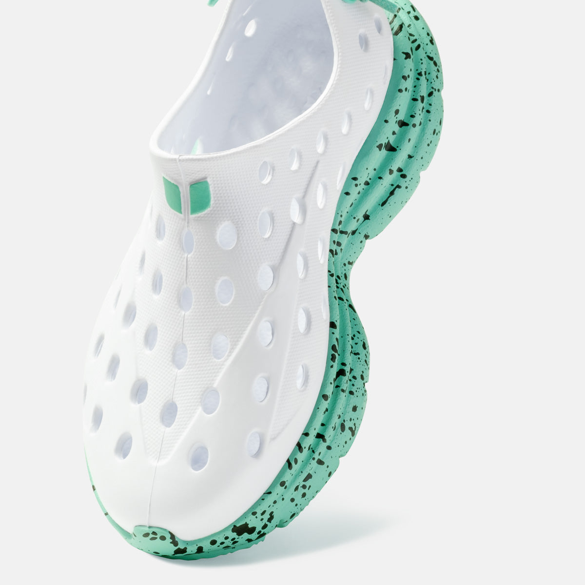 Revive Kids - White / Electric Teal Speckle