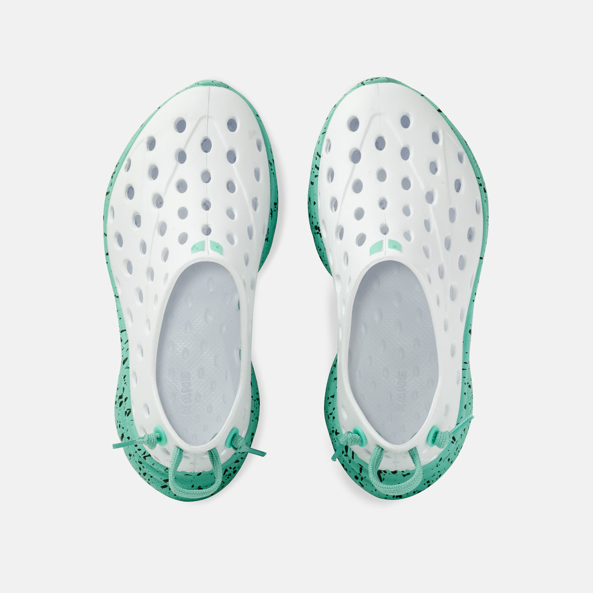 Revive Kids - White / Electric Teal Speckle