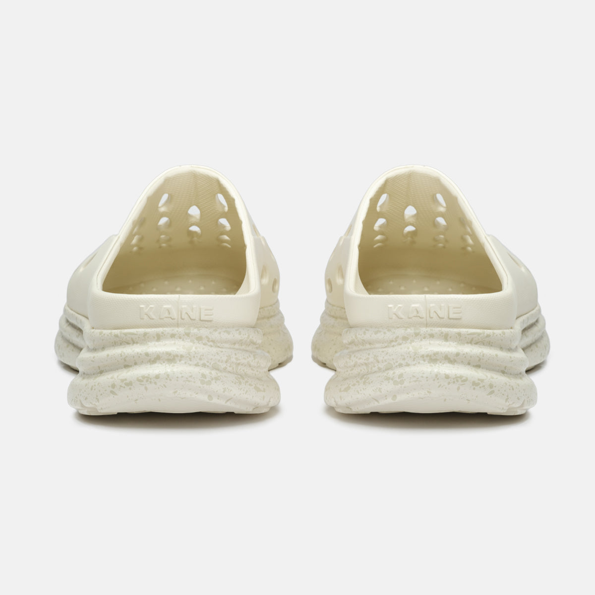 KANE Revive OB recovery shoe in bone color, back view