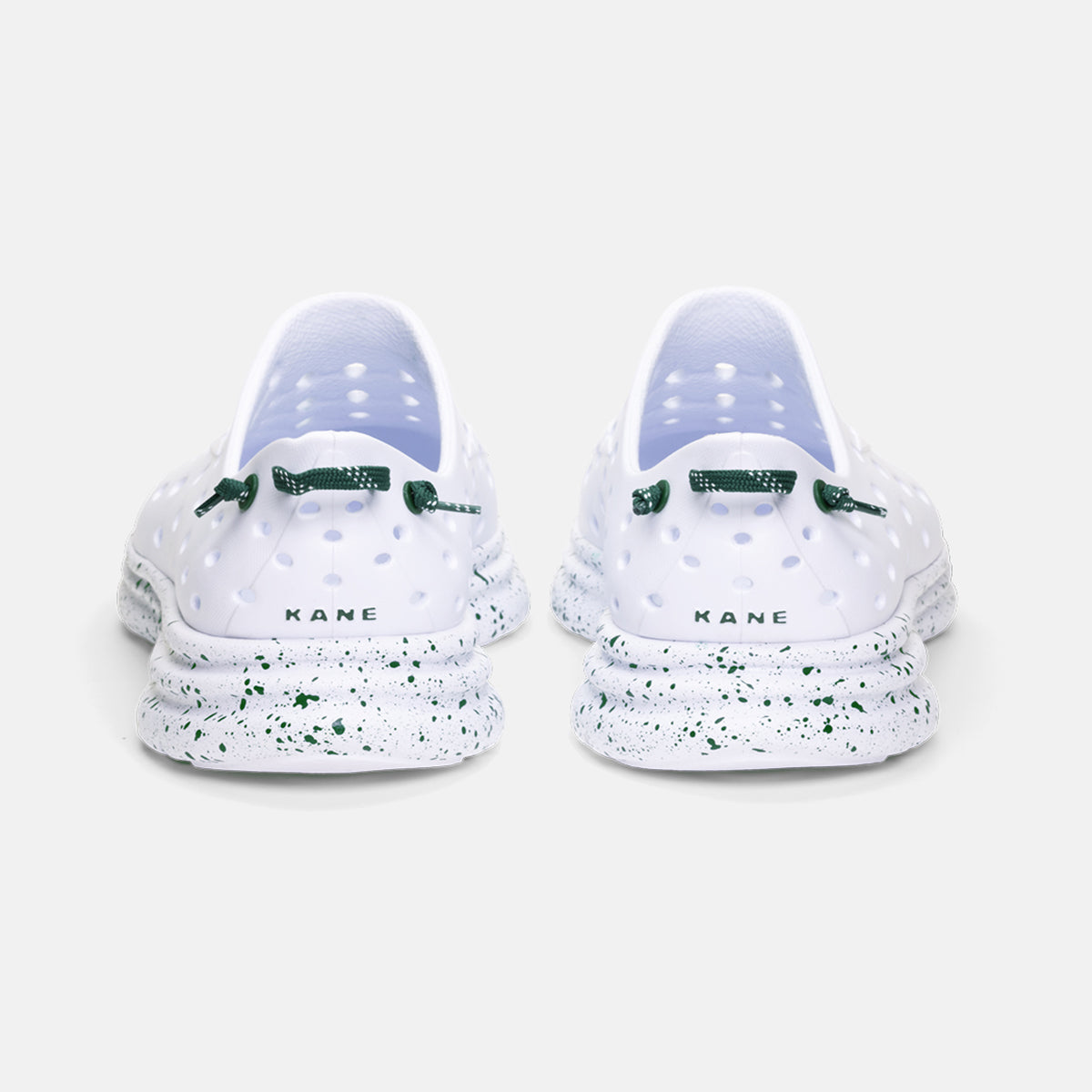 Revive Kids - All White / Green Speckle