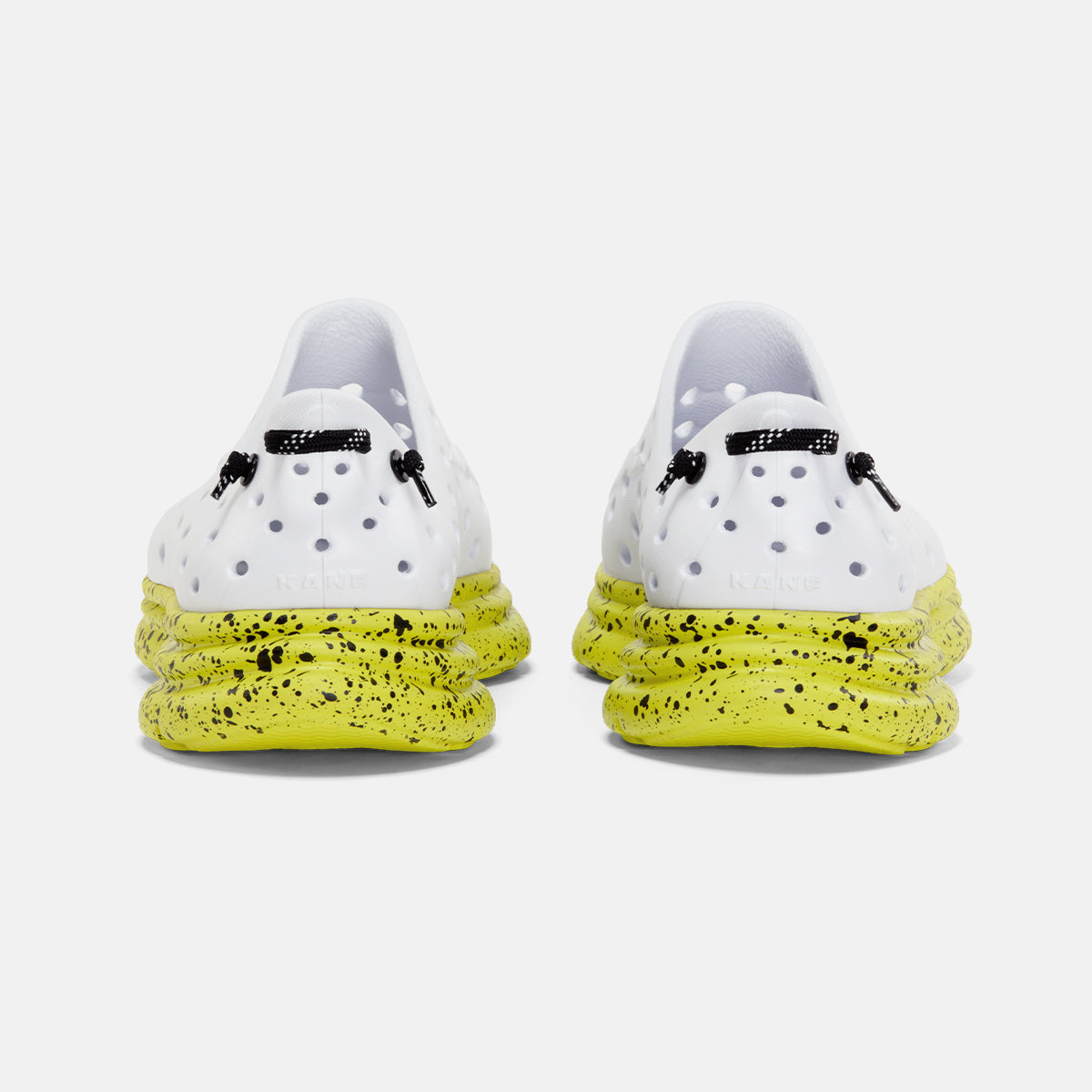 White / Neon Yellow Speckle – KANE Revive – Active Recovery Shoe